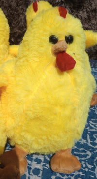 Yellow baby chicken plushie